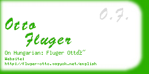 otto fluger business card